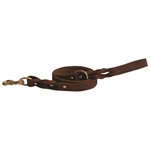 SHEDROW K9 BRISTROL LAISSE CUIR TORSADÉ BRONZER MEDIUM 5'