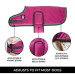 SHEDROW K9 VAIL MANTEAU FUCHSIA / PIN FUMÉ LARGE