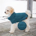 SHEDROW K9 BRENTWOOD TRICOT TORSADÉ TAPISSERIE BLEUE MEDIUM