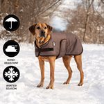 SHEDROW K9 EXPÉDITION MANTEAU PIED POULE CENDRÉ MEDIUM