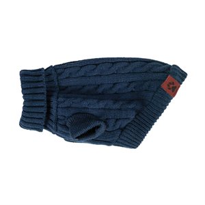 SHEDROW K9 BRENTWOOD TRICOT TORSADÉ ROBE BLEUE